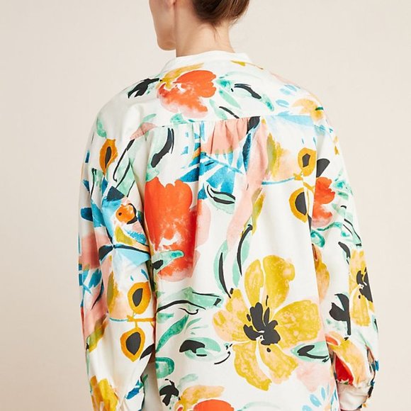 Anthropologie Poplin Blouse Sz S (NWT) - Picture 4 of 9